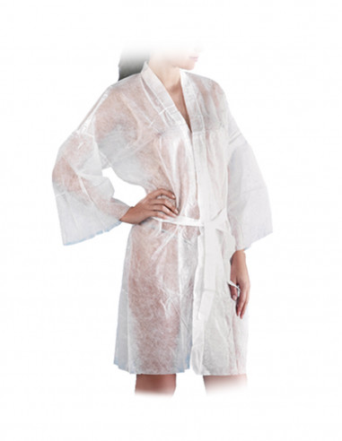 Kimono top quality bianco in TNT 10 pezzi