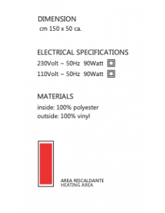 Termocoperta piccola 150x50 cm con T-controller 2