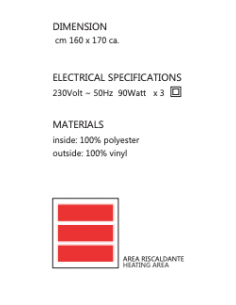 Termosauna a 3 settori indipendenti 160x170 cm con Fast controller 2