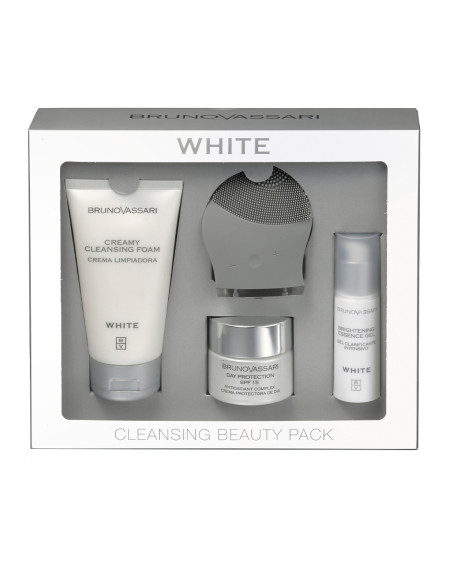 Bruno Vassari Pack Beauty Routine schiarente con vibratore facciale