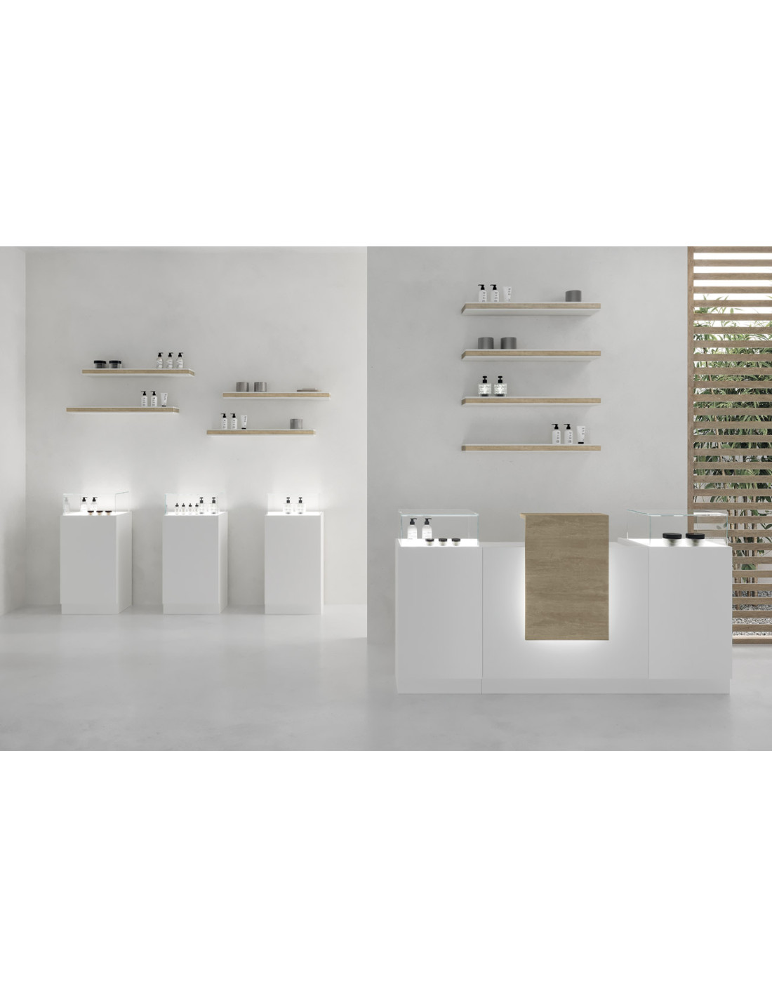 Reception Light Desk Tris Reception Light Desk Tris