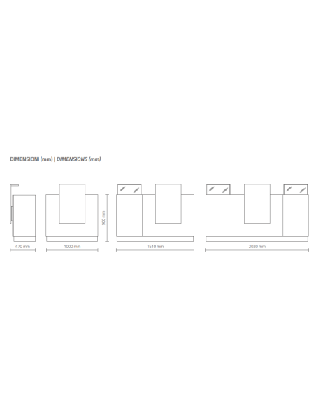 Reception Light Desk Tris Reception Light Desk Tris