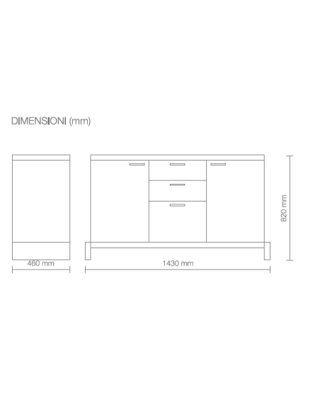 Mobile in Legno ET-NO 135 H2O Mobile in Legno ET-NO 135 H2O