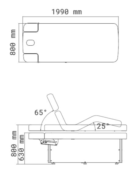 Lettino Elettrico con riscaldamento Giove