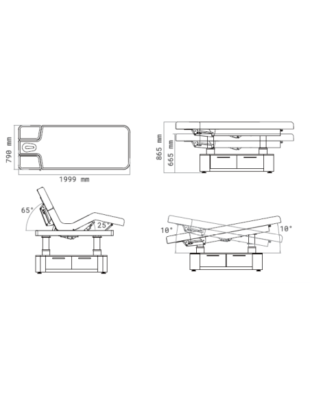 Lettino Elettrico con riscaldamento Marte