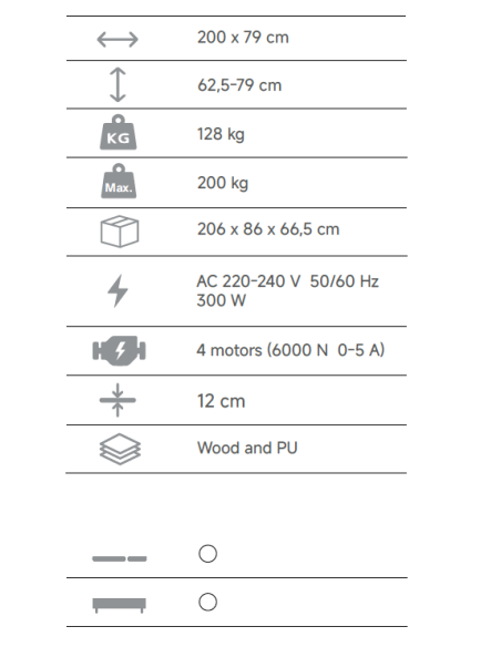 Lettino Elettrico con riscaldamento Venere