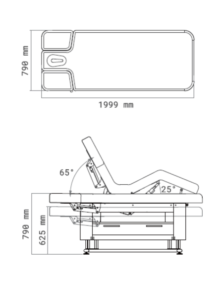 Lettino Elettrico con riscaldamento Venere