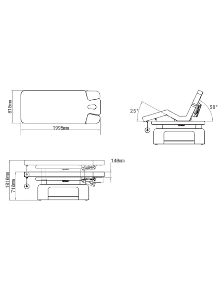 Lettino Elettrico con riscaldamento Skymoon
