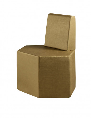 Pouf Hex con Poggiaschiena