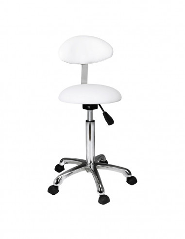 Sgabello con schienale Practi Stool+